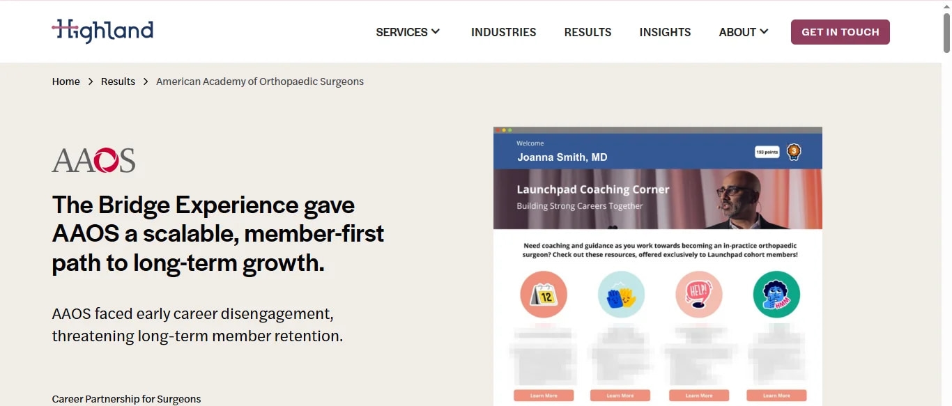 AAOS adopts scalable growth path using Bridge Experience to tackle career disengagement and enhance member retention.