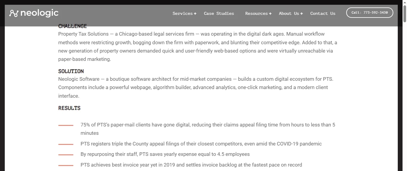Neologic boosts legal firm efficiency with digital solutions; cuts appeal time, triples filings, maximizes staff productivity.