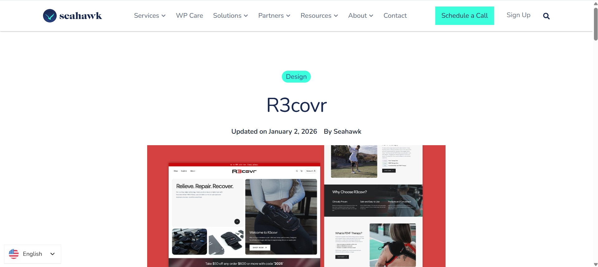 R3covr design by Seahawk, showcasing repair-recovery solutions. Updated on January 2, 2026. Schedule a call.