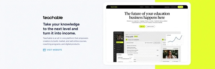 BRIX Agency Webflow work, Teachable website