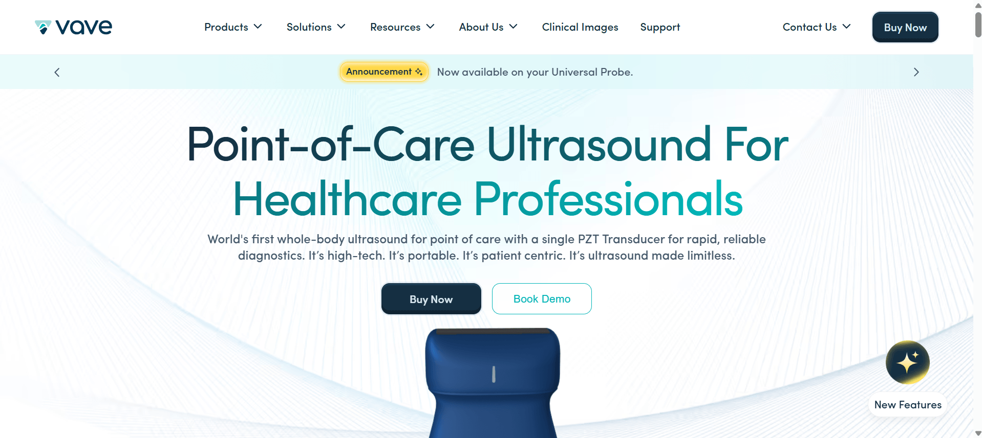 Point-of-Care Ultrasound for Healthcare Professionals, featuring advanced, portable technology for reliable diagnostics.
