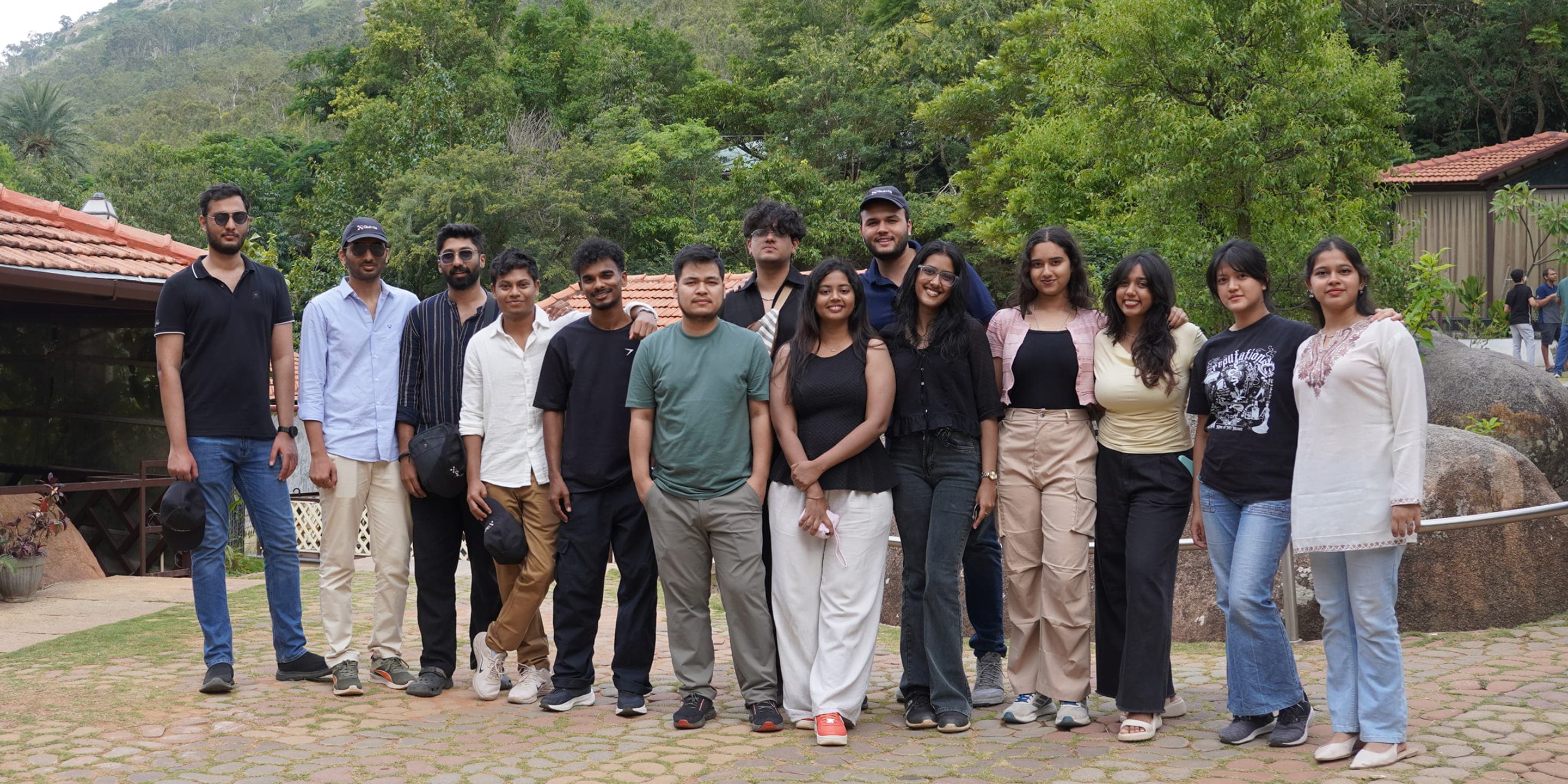 Quixta team group photo outdoors