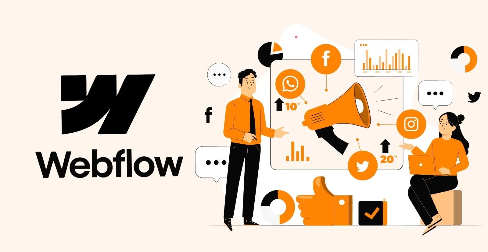 Webflow in 2026 for marketing-driven businesses, illustration